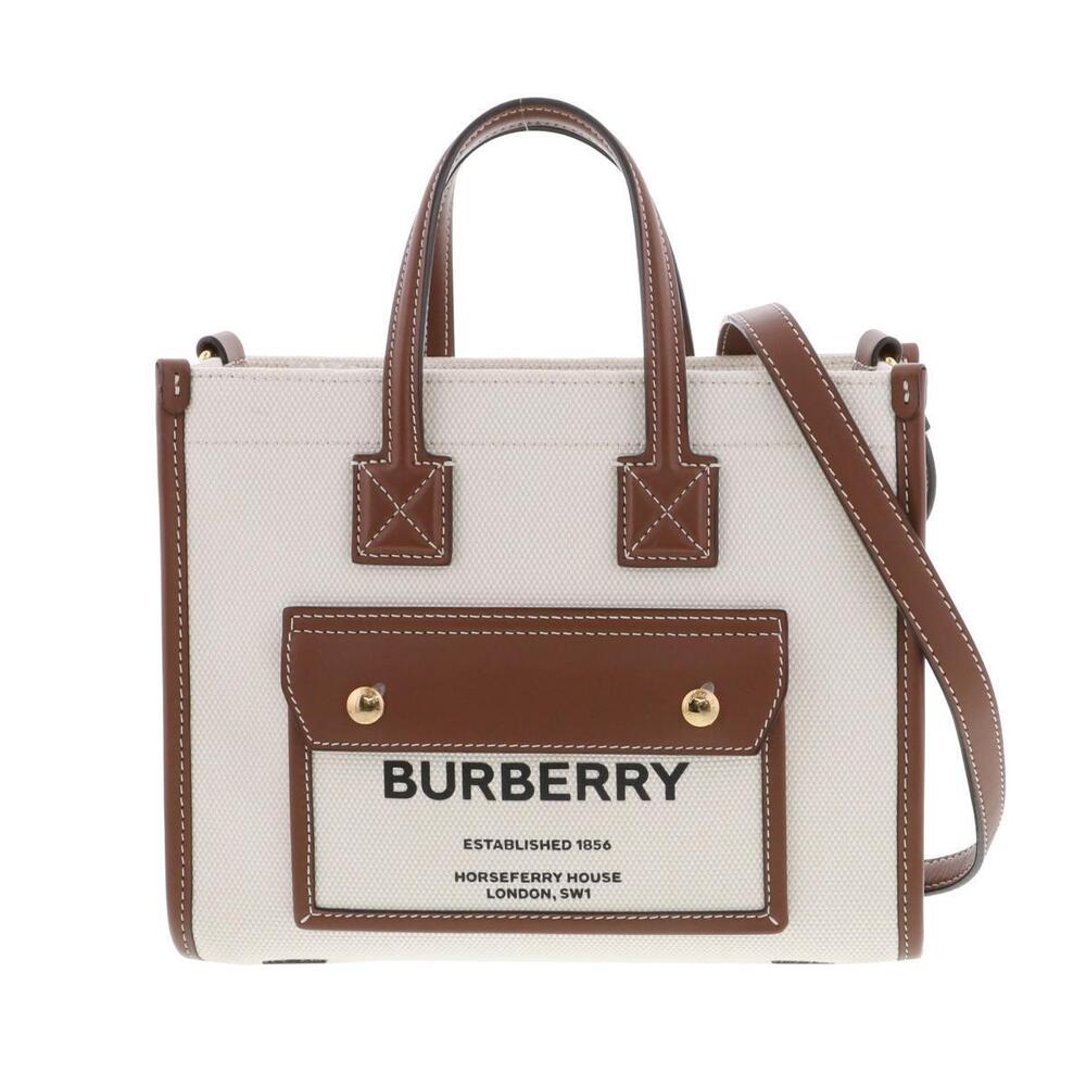 BURBERRY Freya Tote Bag Brown